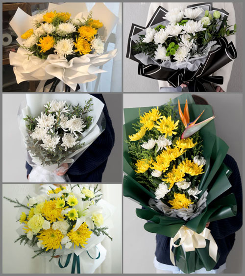 安徽宿州市砀山县砀城镇高台井社区白事花束代送